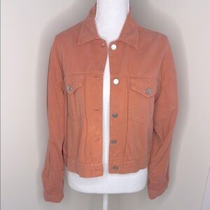 Hwy 290 Orange Cotton Jacket. Large. Y2K